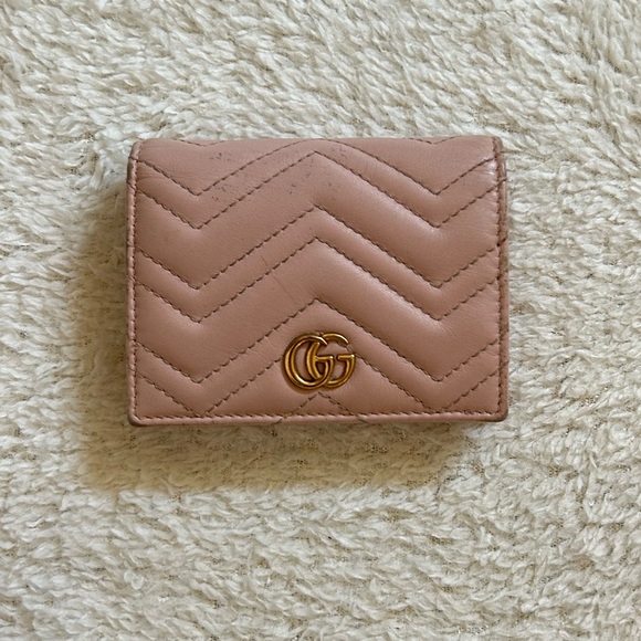 Gucci Handbags - Pink Gucci Marmont Wallet